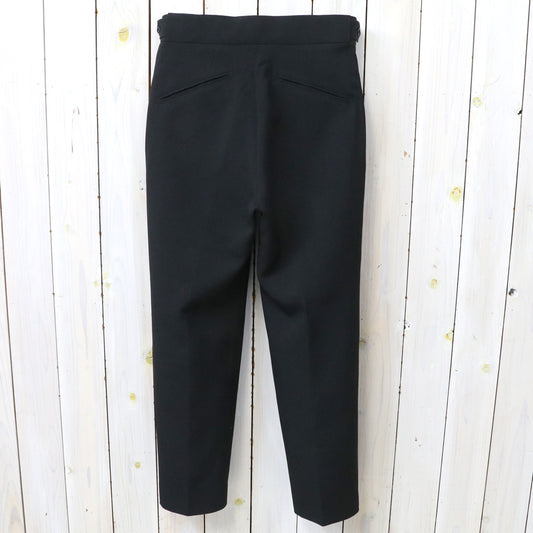 Needles : Side Tab Tucked Trouser-Poly Double Cloth (Black)