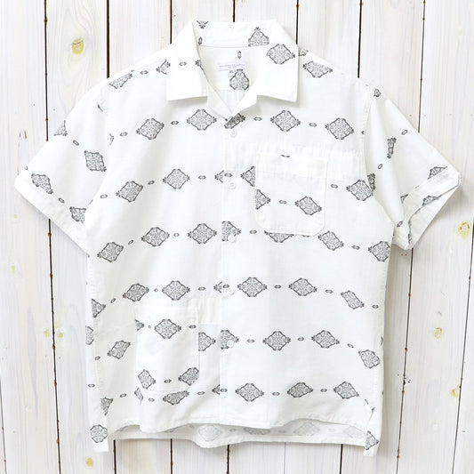 ENGINEERED GARMENTS : Camp Shirt-Cotton Ikat Print