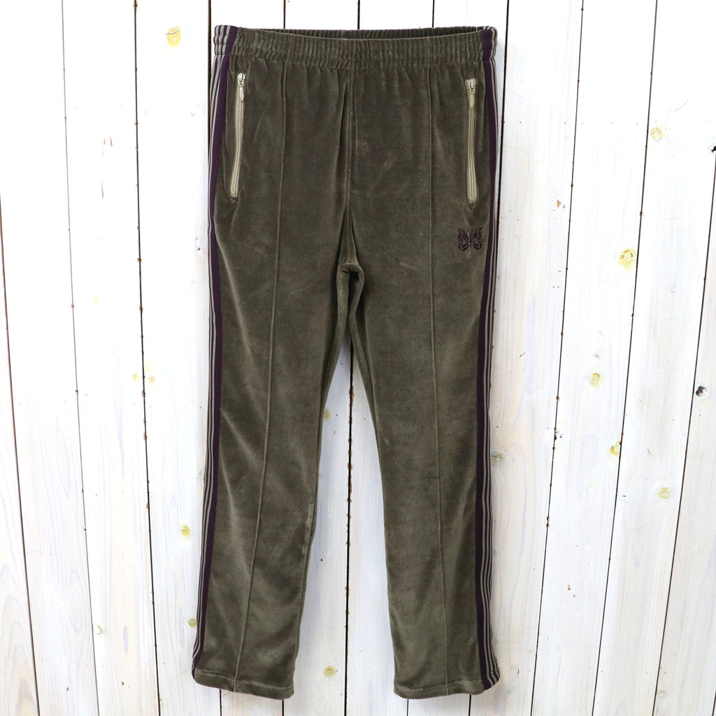 Needles : Narrow Track Pant-C/Pe Velour (Taupe) – Reggieshop