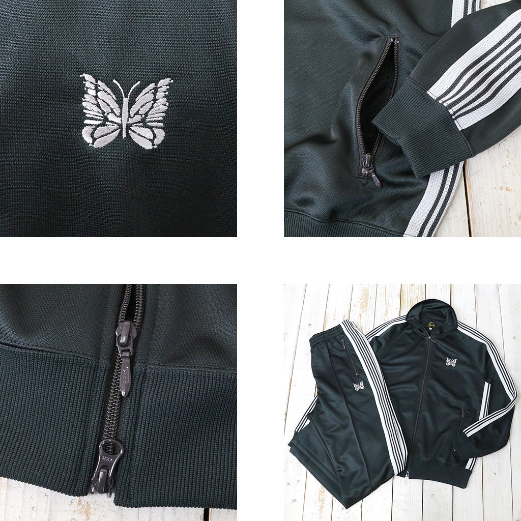 Needles : Track Jacket-Poly Smooth (Charcoal)
