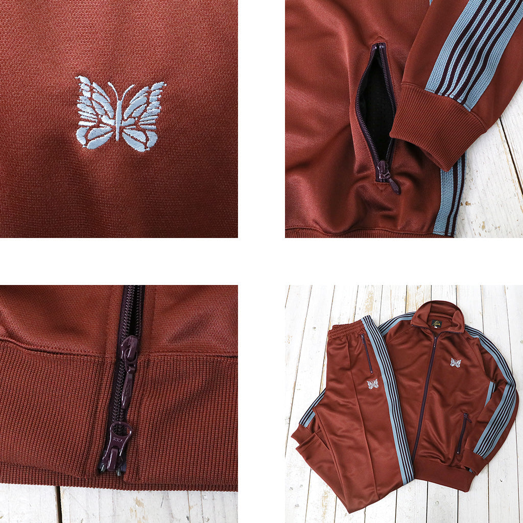 Needles : Track Jacket-Poly Smooth (Rust)