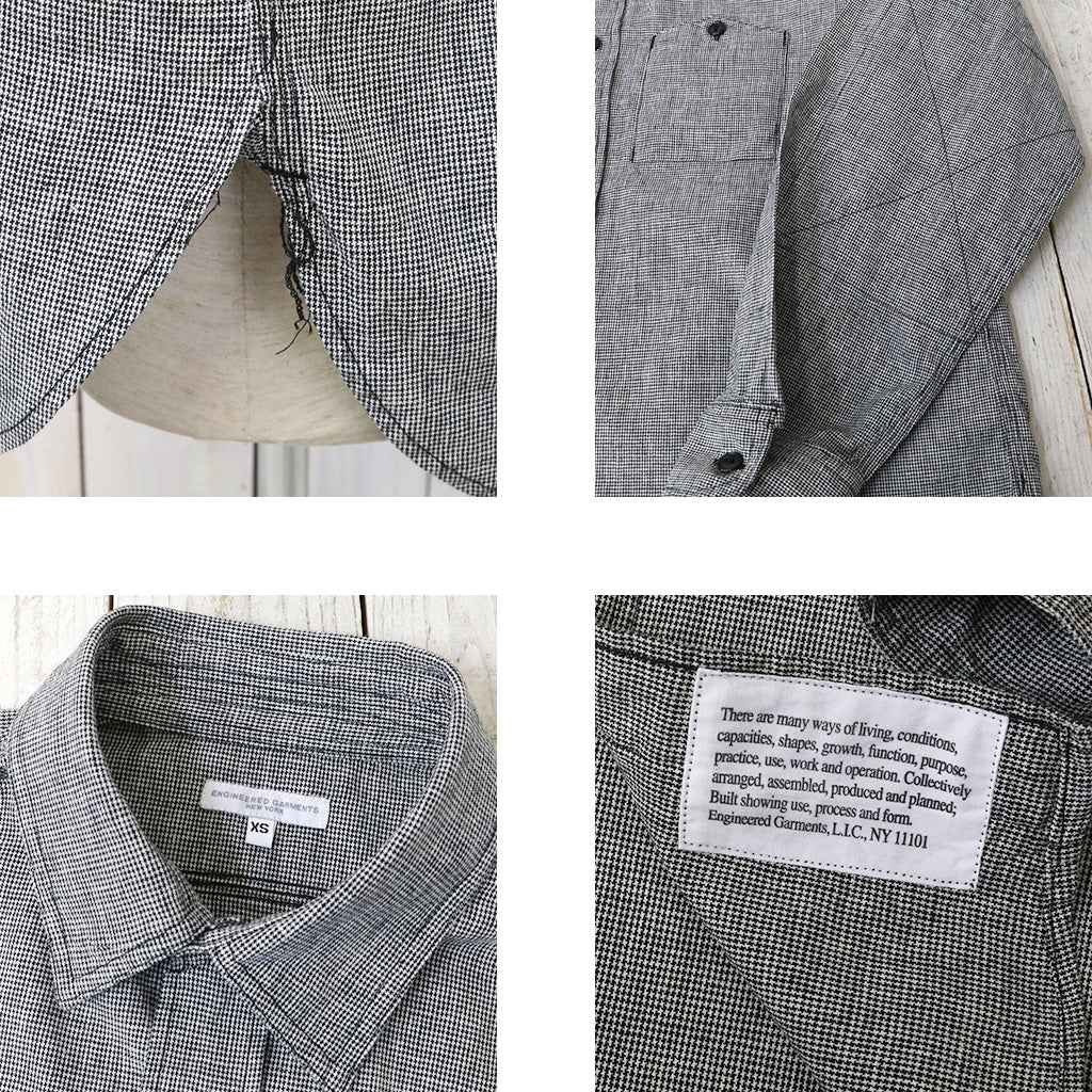 ENGINEERED GARMENTS : Work Shirt-CL Houndstooth