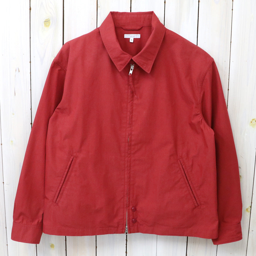GAUNTER JEANS 赤色 ジャケット Lサイズ ENGINEERED GARMENTS : Claigton Jacket-Lt.Weight Nyco Poplin (Red