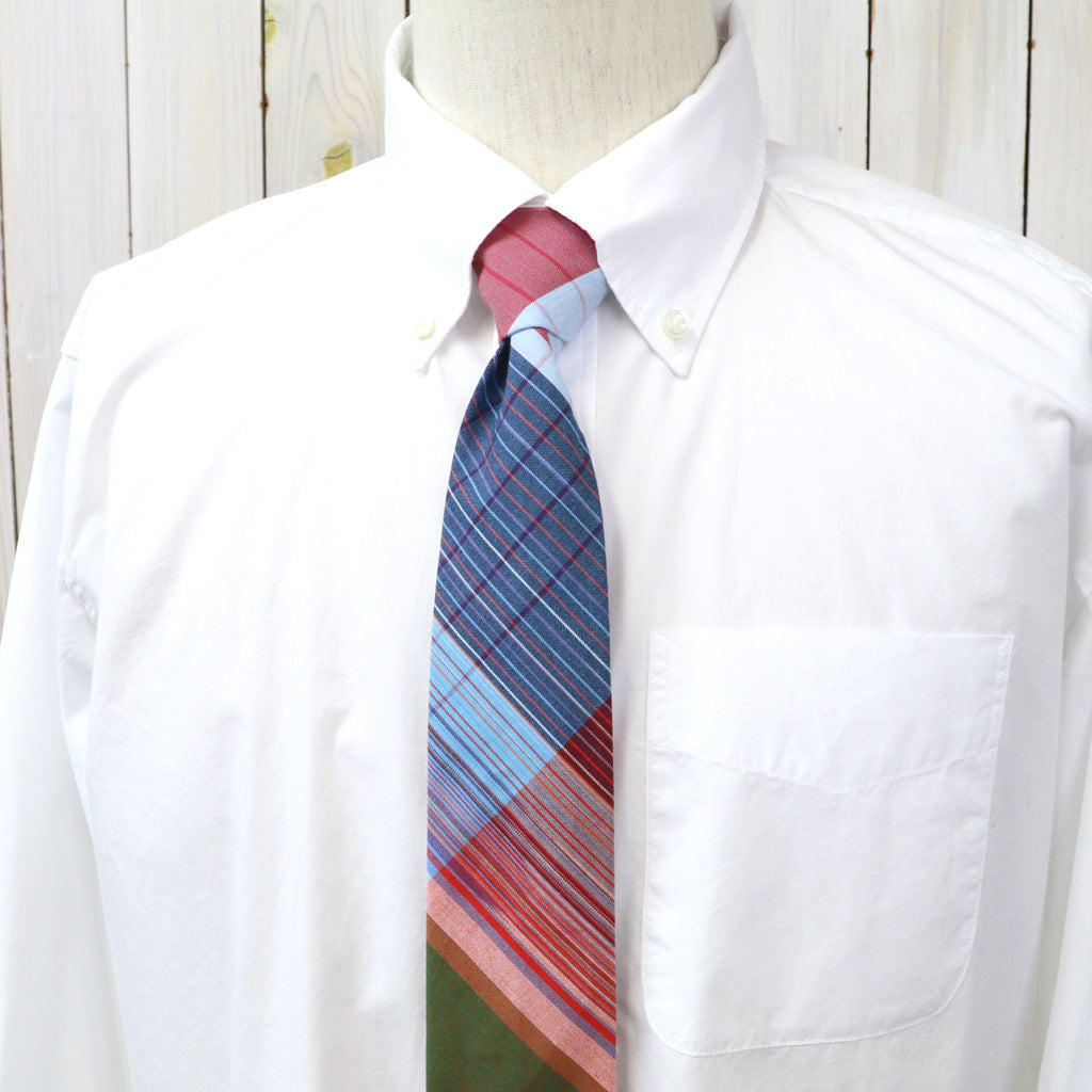 ENGINEERED GARMENTS : Narrow Tie-Cotton Big Madras Plaid