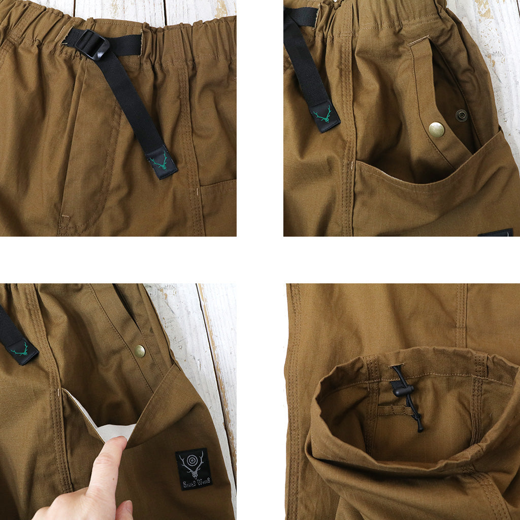 SOUTH2 WEST8 : Belted C.S.Pant-Cotton Ripstop (Brown)