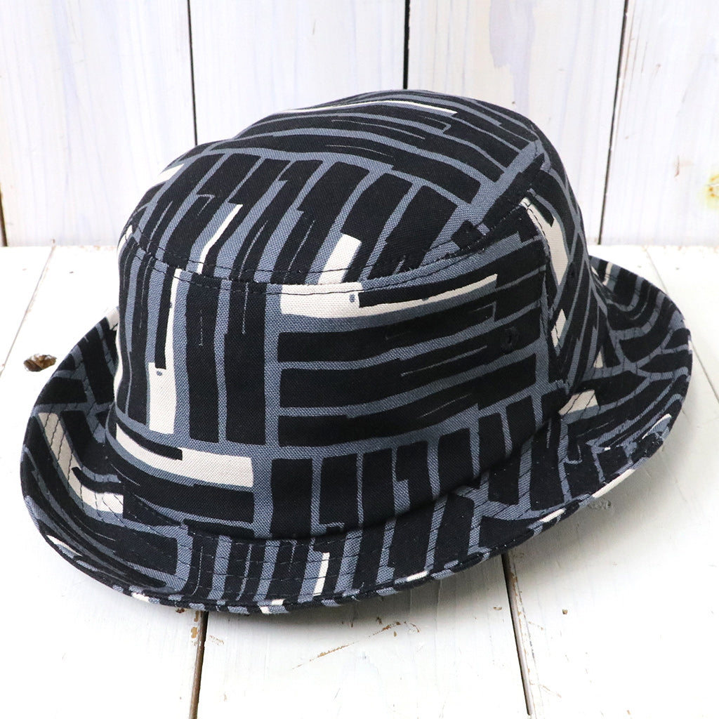 ENGINEERED GARMENTS : Porkpie Hat-CL Tile Print Canvas – Reggieshop