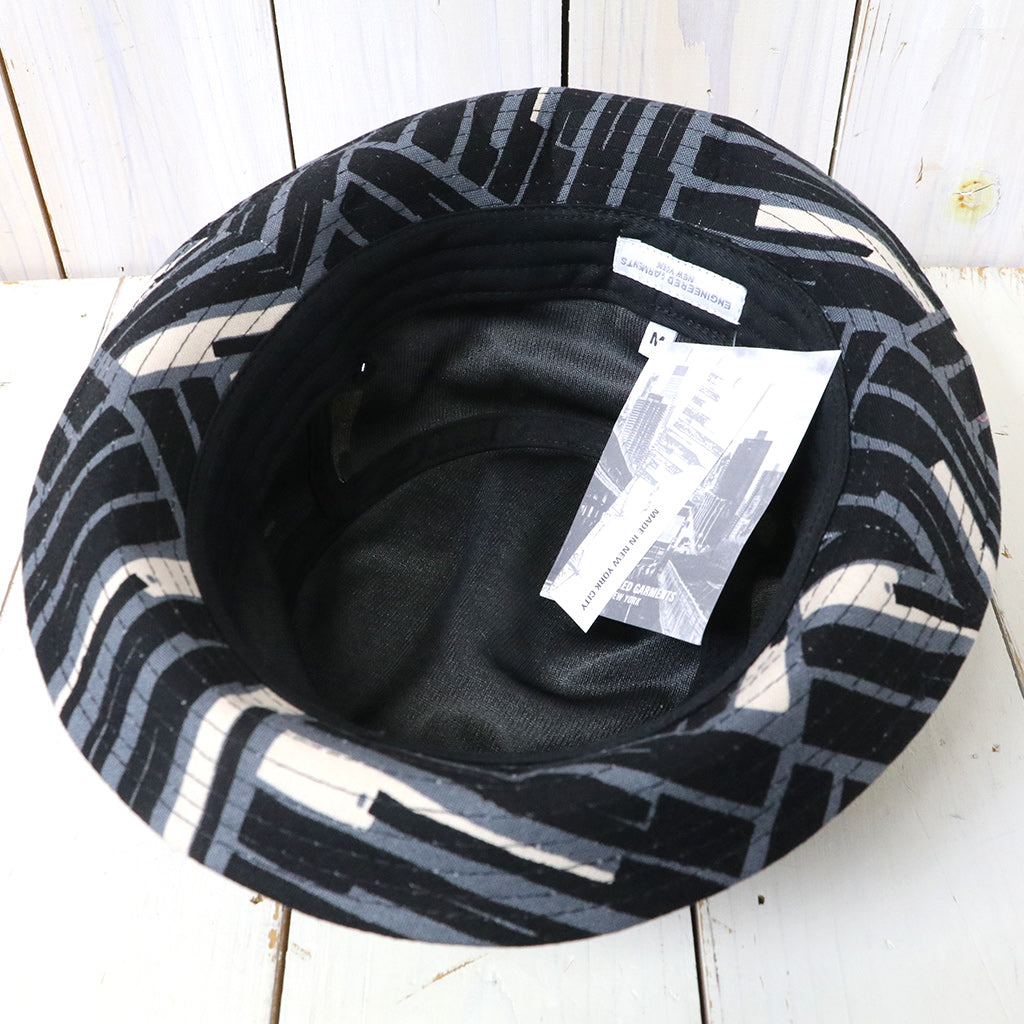 ENGINEERED GARMENTS : Porkpie Hat-CL Tile Print Canvas