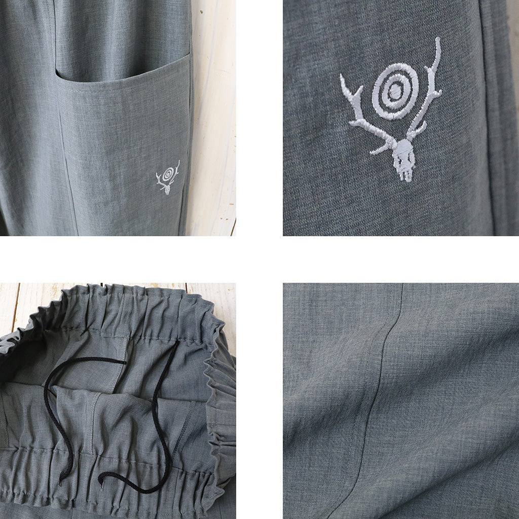 SOUTH2 WEST8 : Army String Pant-Poly Oxford (Grey)