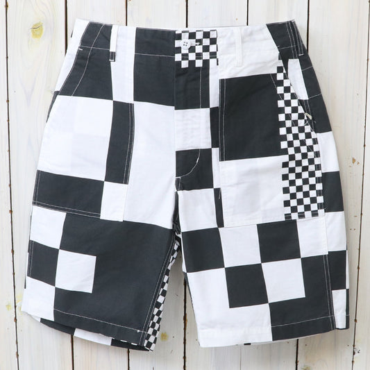 ENGINEERED GARMENTS : Fatigue Short-Checker Print Cotton Ripstop