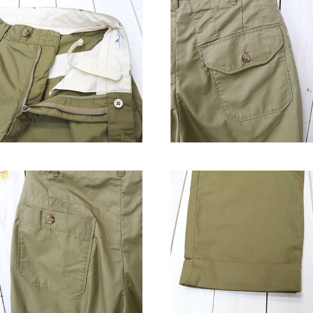 ENGINEERED GARMENTS : Carlyle Pant-Lt.Weight Nyco Twill (Khaki)