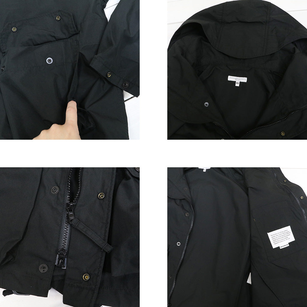 ENGINEERED GARMENTS : Lt Parka-Lt.Weight Nyco Poplin (Black)