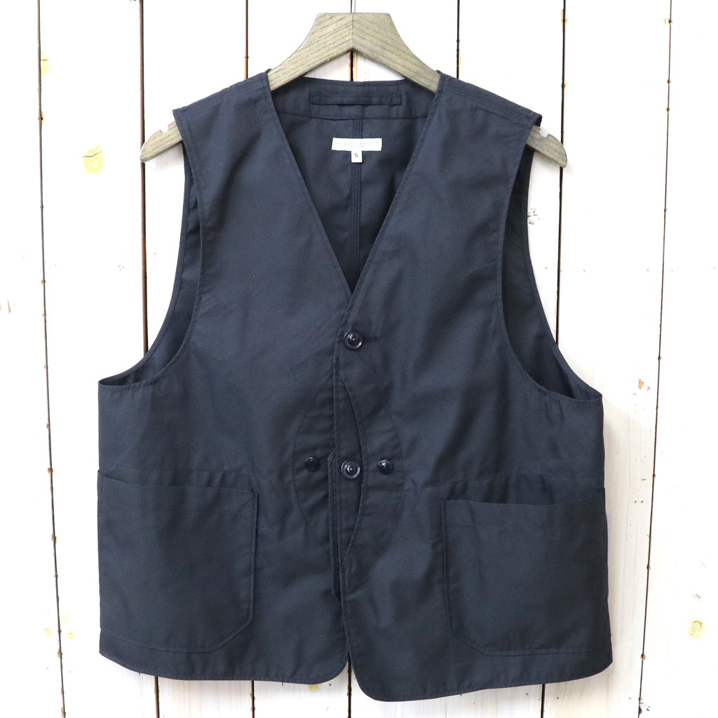 ENGINEERED GARMENTS : Upland Vest-Lt.Weight Nyco Twill (Dk.Navy