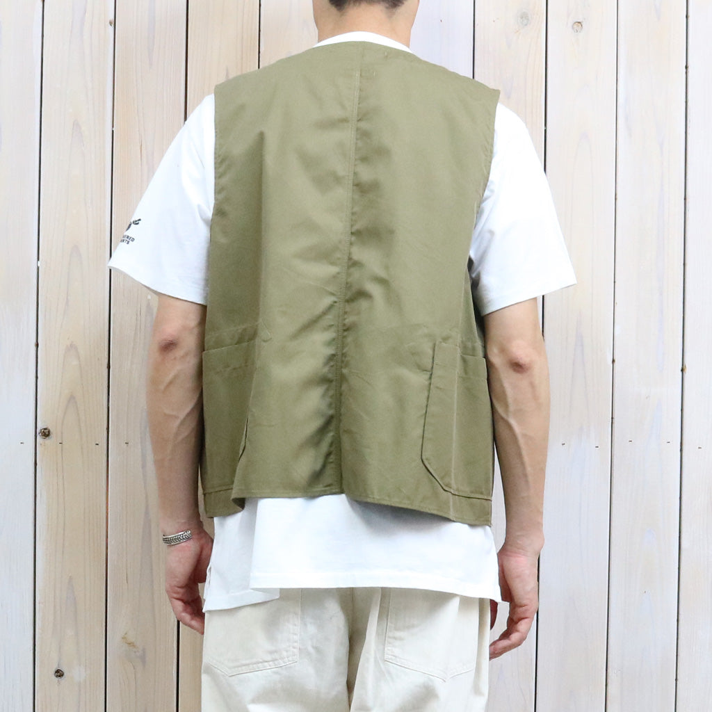 【SALE40%OFF】ENGINEERED GARMENTS : Upland Vest-Lt.Weight Nyco Twill (Khaki)