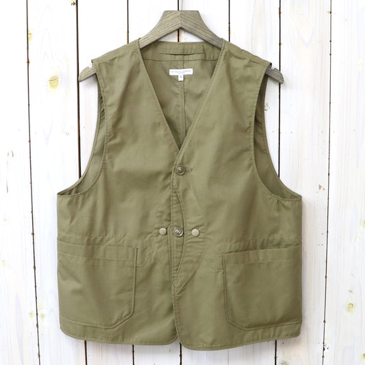 ENGINEERED GARMENTS : Upland Vest-Lt.Weight Nyco Twill (Khaki)