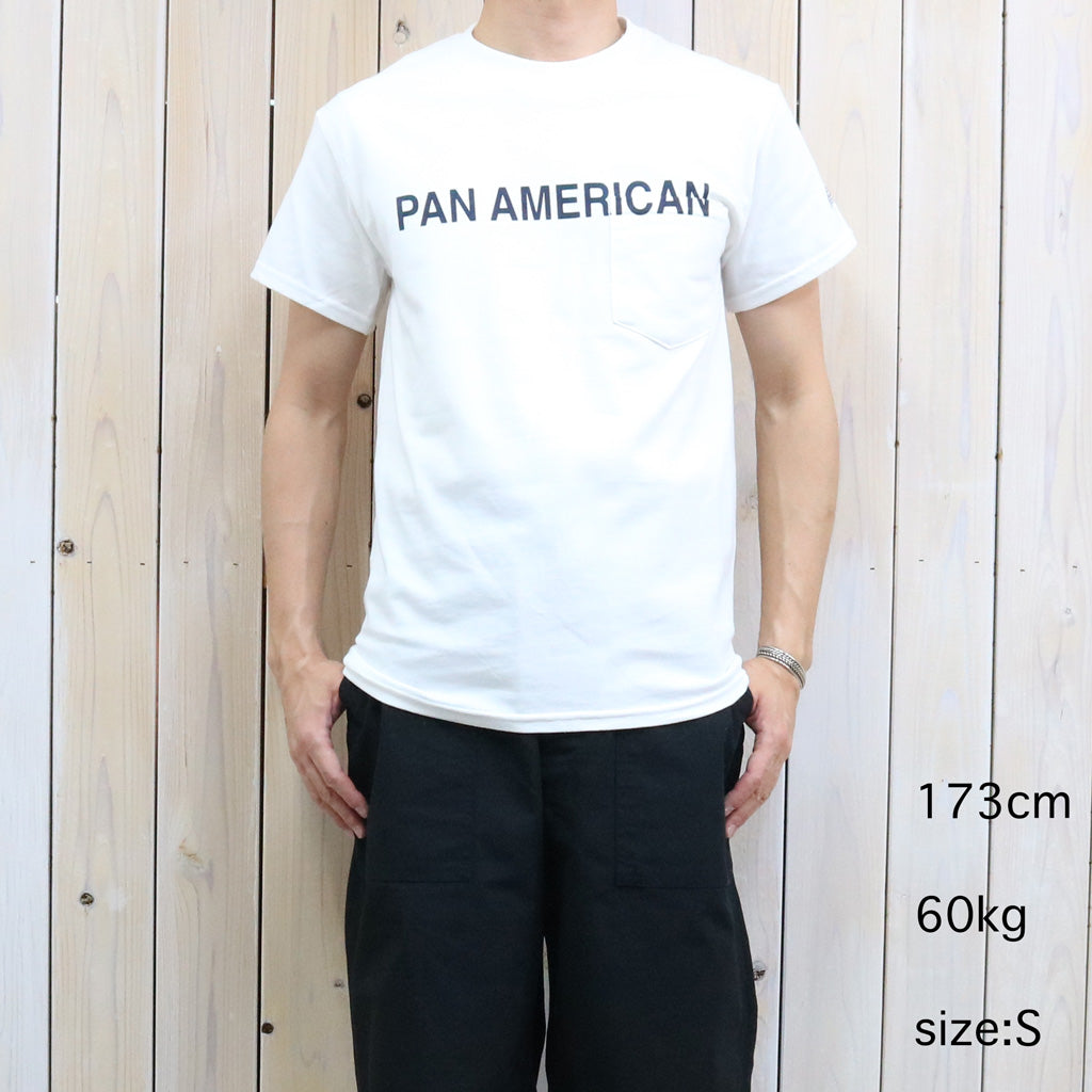 ENGINEERED GARMENTS WORKADAY : Printed S/S Tee-Pan American (White)