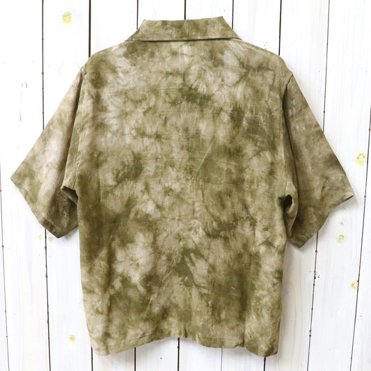 Needles : Cabana Shirt-Mesh Jacquard/Uneven Dye (Olive)