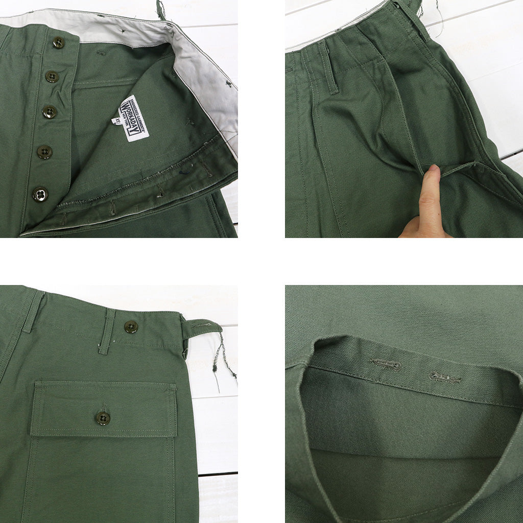 ENGINEERED GARMENTS WORKADAY : Fatigue Pant-Cotton Reversed Sateen