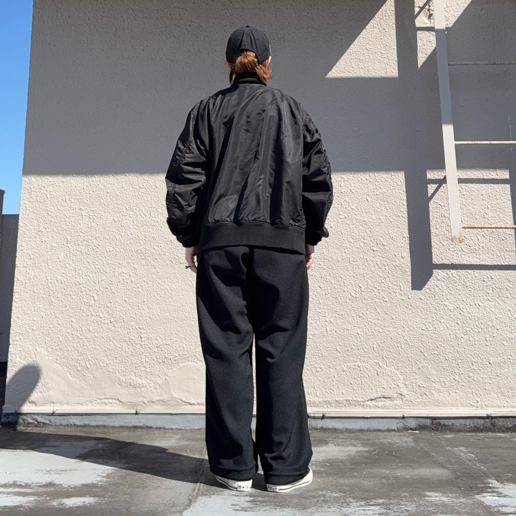 ENGINEERED GARMENTS WORKADAY : USNA Jacket-Flight Satin Nylon (Black)