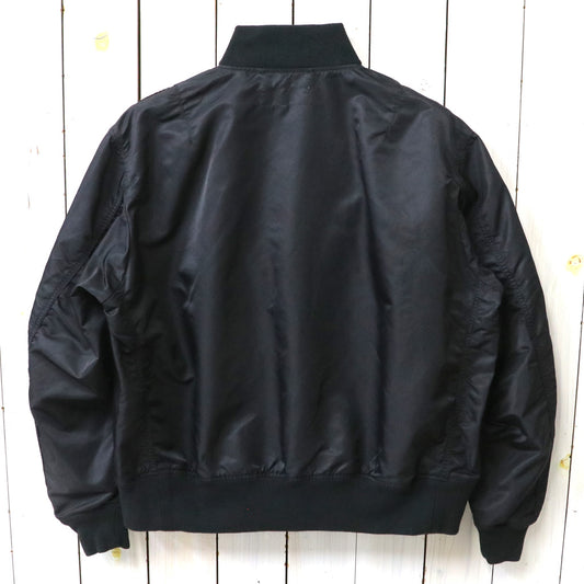 ENGINEERED GARMENTS WORKADAY : USNA Jacket-Flight Satin Nylon (Black)