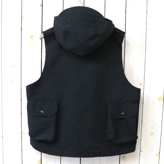 ENGINEERED GARMENTS : Field Vest-Cotton Double Cloth (Black)