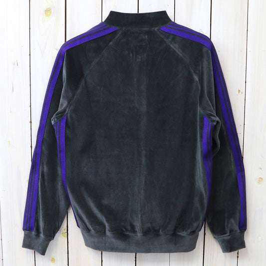 Needles : Rib Collar Track Jacket-C/PE Velour (Charcoal)