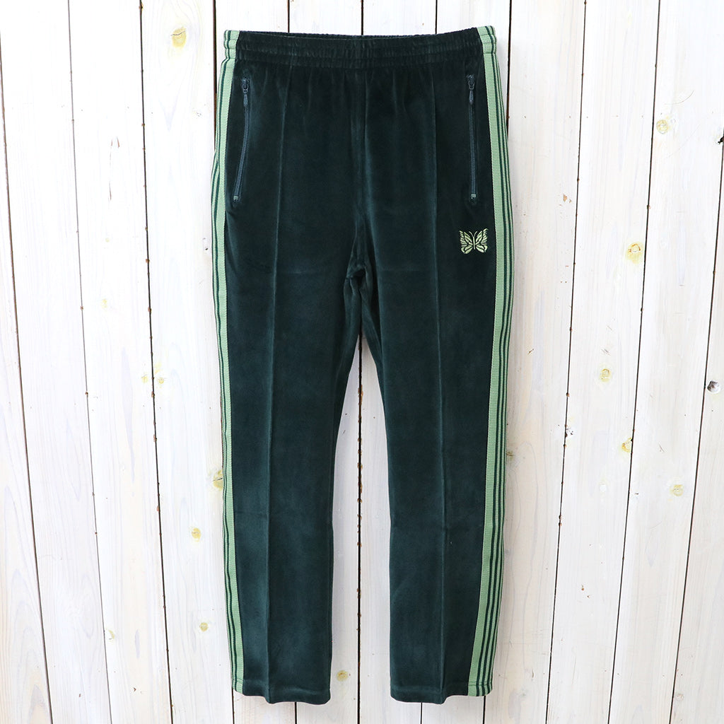 パンツ Narrow Track Pant - C/PE Velour Needles : Narrow Track Pant-C/Pe Velour (Green) – Reggieshop