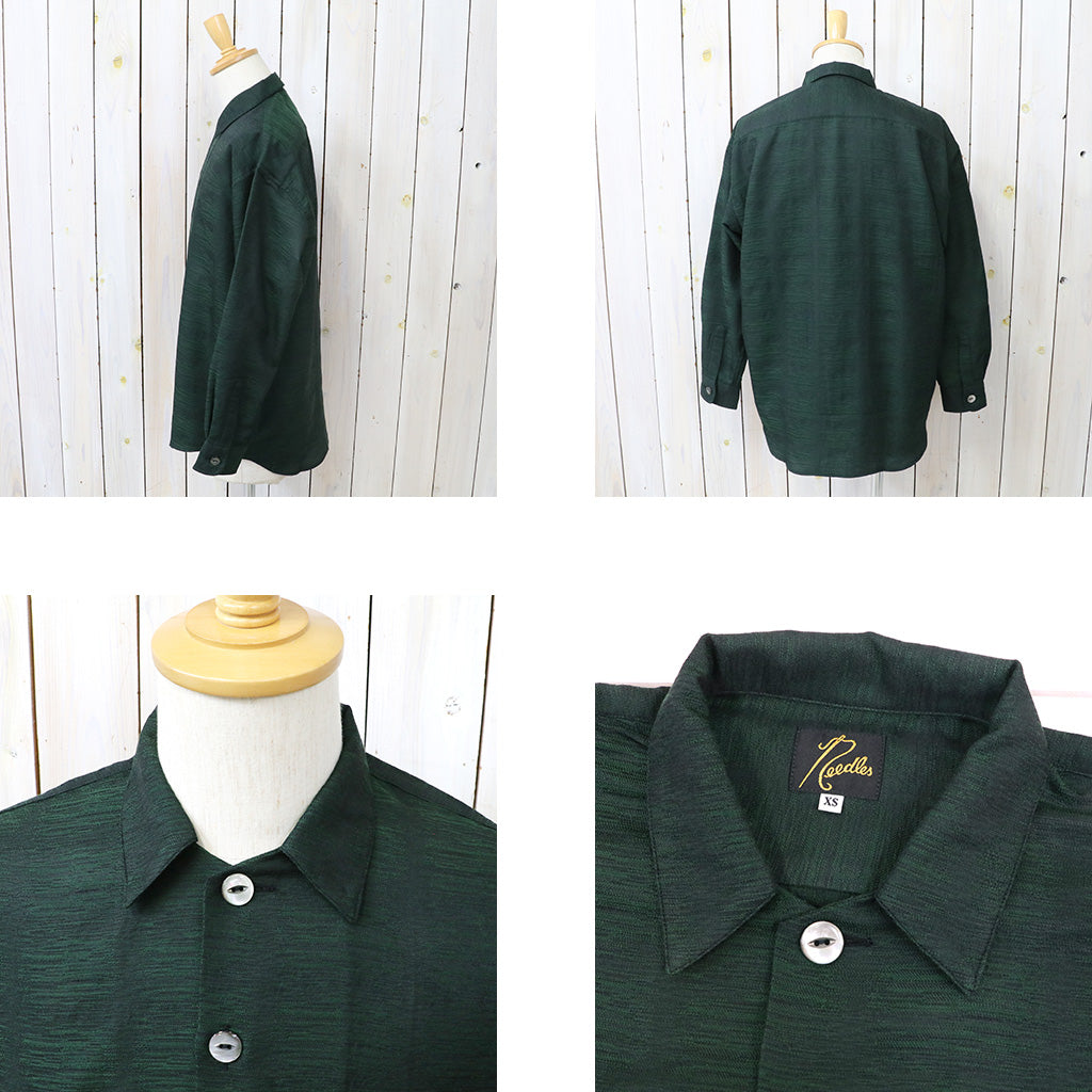 Needles : Uncon Shirt-Chambray Shadow (Green)