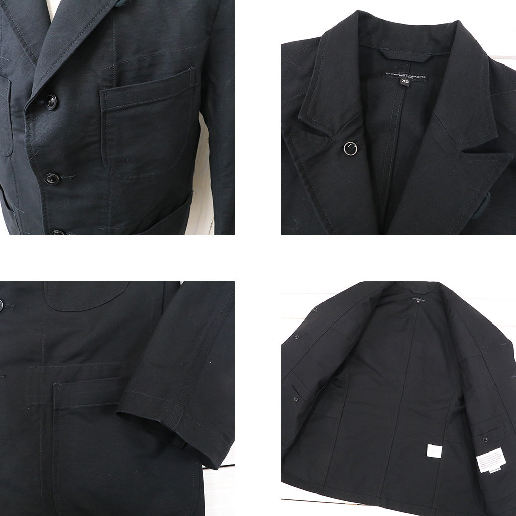 ENGINEERED GARMENTS : Bedford Jacket-Cotton Double Cloth (Black)