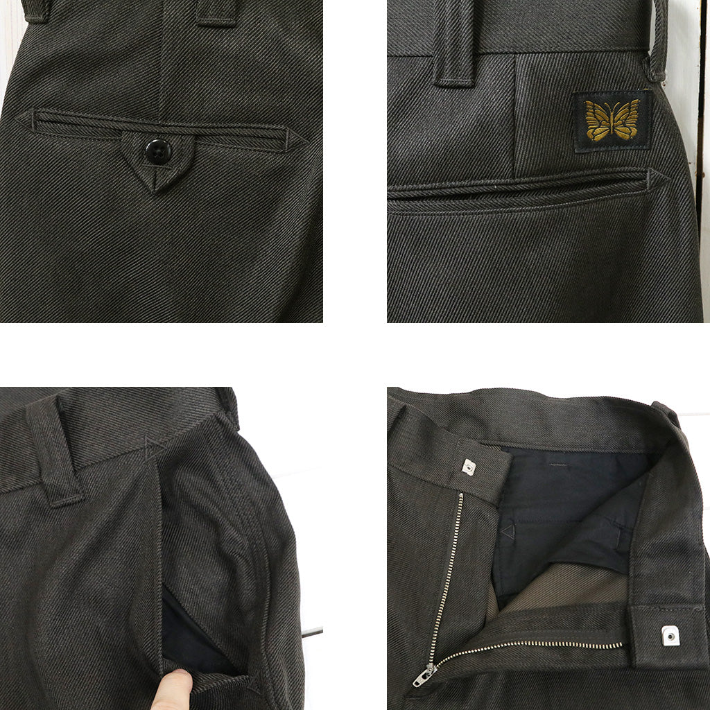 Needles : Railroad Pant-Melange Double Cloth (Brown)