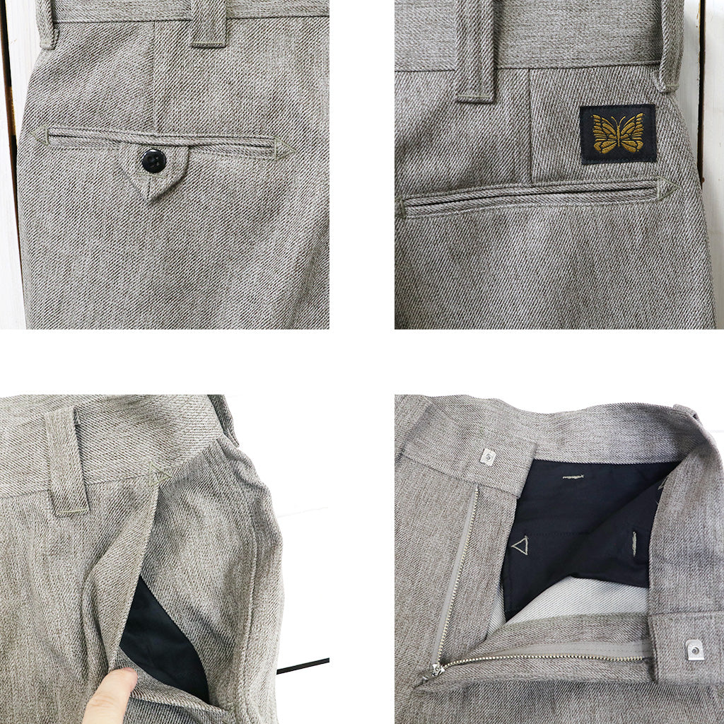 Needles : Railroad Pant-Melange Double Cloth (Beige)