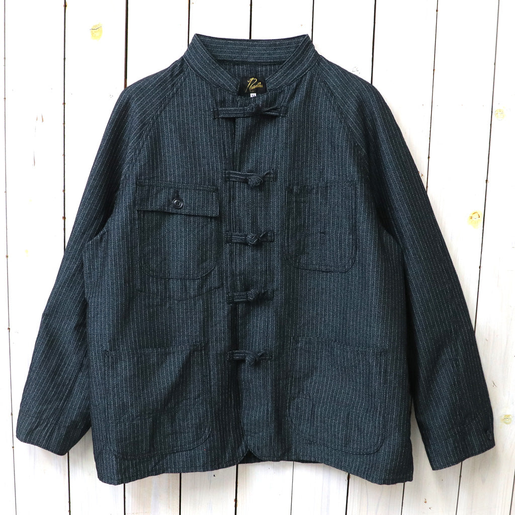 Needles : China Button Chore Coat-Pin Stripe Jacquard – Reggieshop