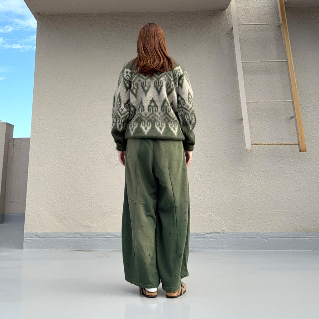 Needles : Deconstructed H.D. Sweat Pant (Forest Green)