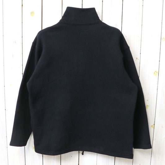 ENGINEERED GARMENTS : Zip Mock Neck-12oz Cotton Fleece (Black)