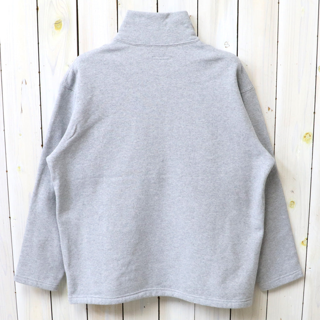 ENGINEERED GARMENTS : Zip Mock Neck-12oz Cotton Fleece (H.Grey)