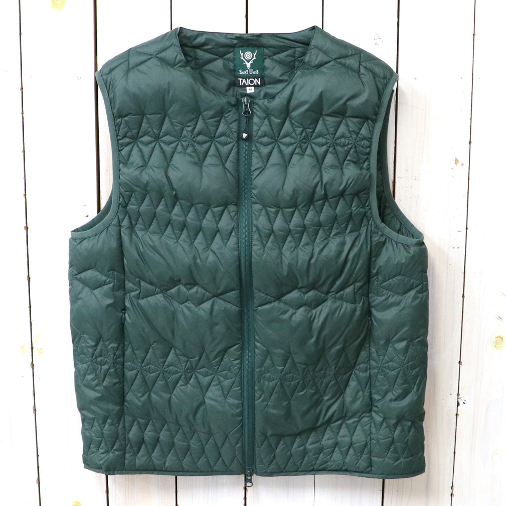 SOUTH2 WEST8xTAION : Inner Down Vest (Green) – Reggieshop