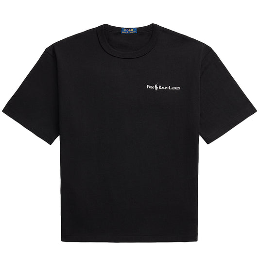 POLO RALPH LAUREN『リラックスド フィット ロゴ ジャージー Tシャツ』(BLACK)