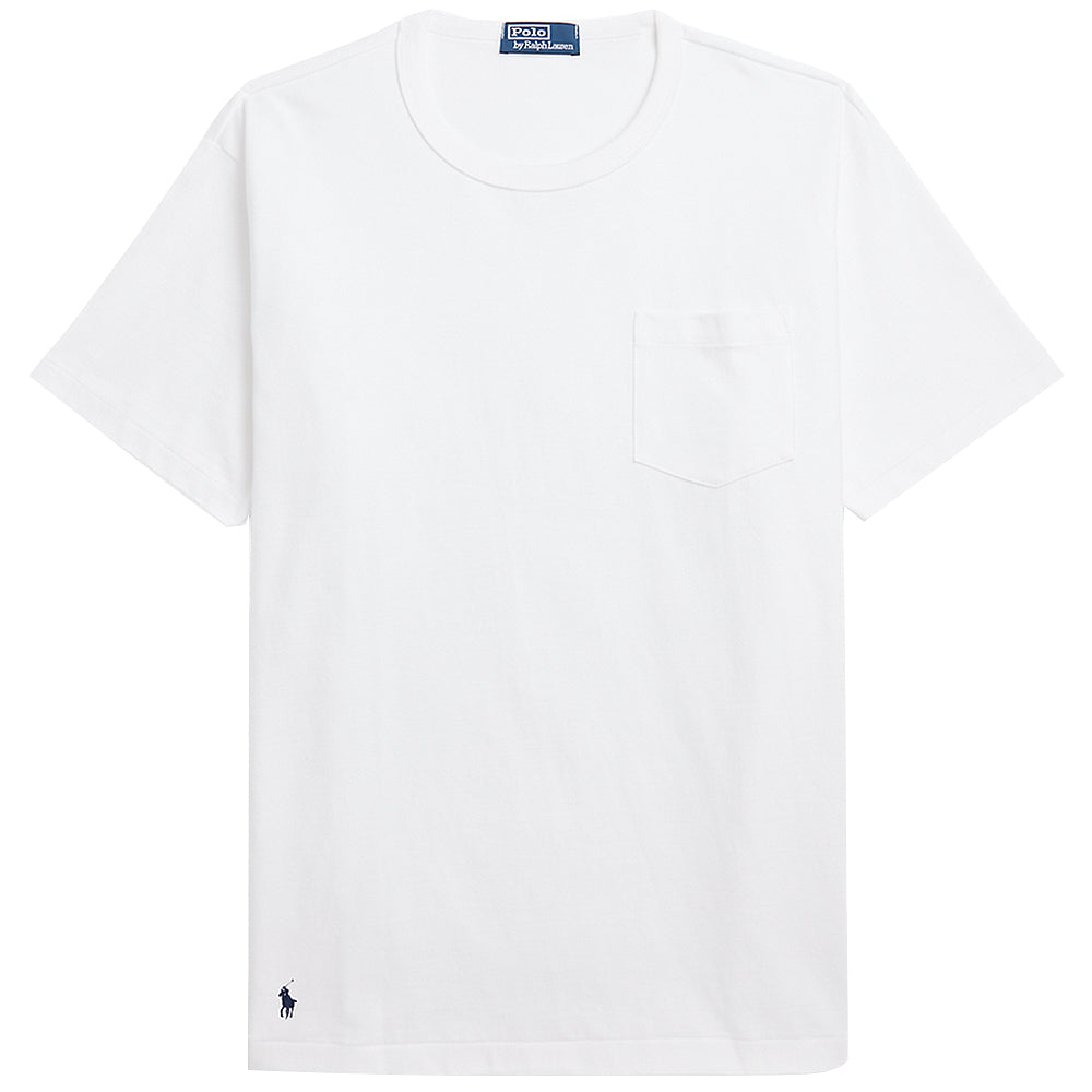 POLO RALPH LAUREN『ビッグ フィット ジャージー ポケット Tシャツ』(WHITE) – Reggieshop