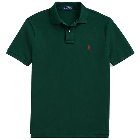 POLO RALPH LAUREN : カスタム スリム フィット ポロシャツ (GREEN)