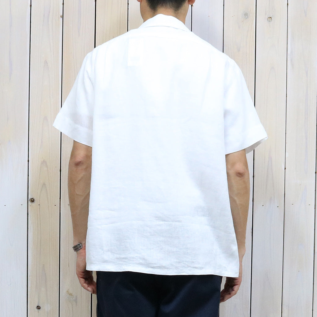 POLO RALPH LAUREN : クラシックフィット リネン キャンプシャツ (WHITE)