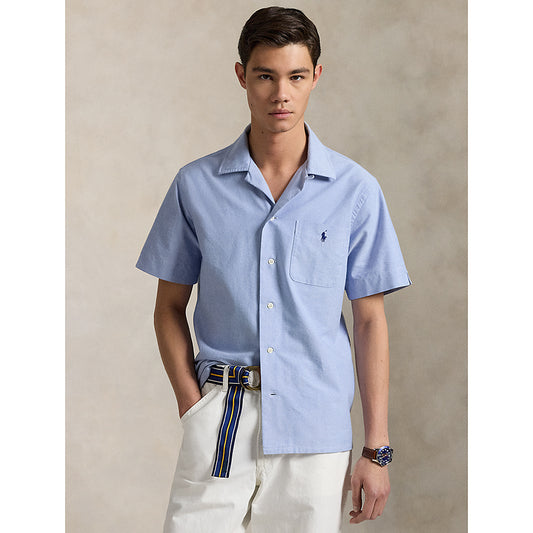POLO RALPH LAUREN : クラシック フィット オックスフォード キャンプ シャツ (BLUE)