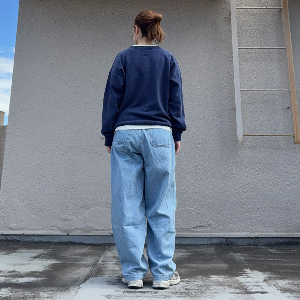 POLO RALPH LAUREN : VINTAGE FIT USA CREW NECK SWEAT (DARK COBALT)