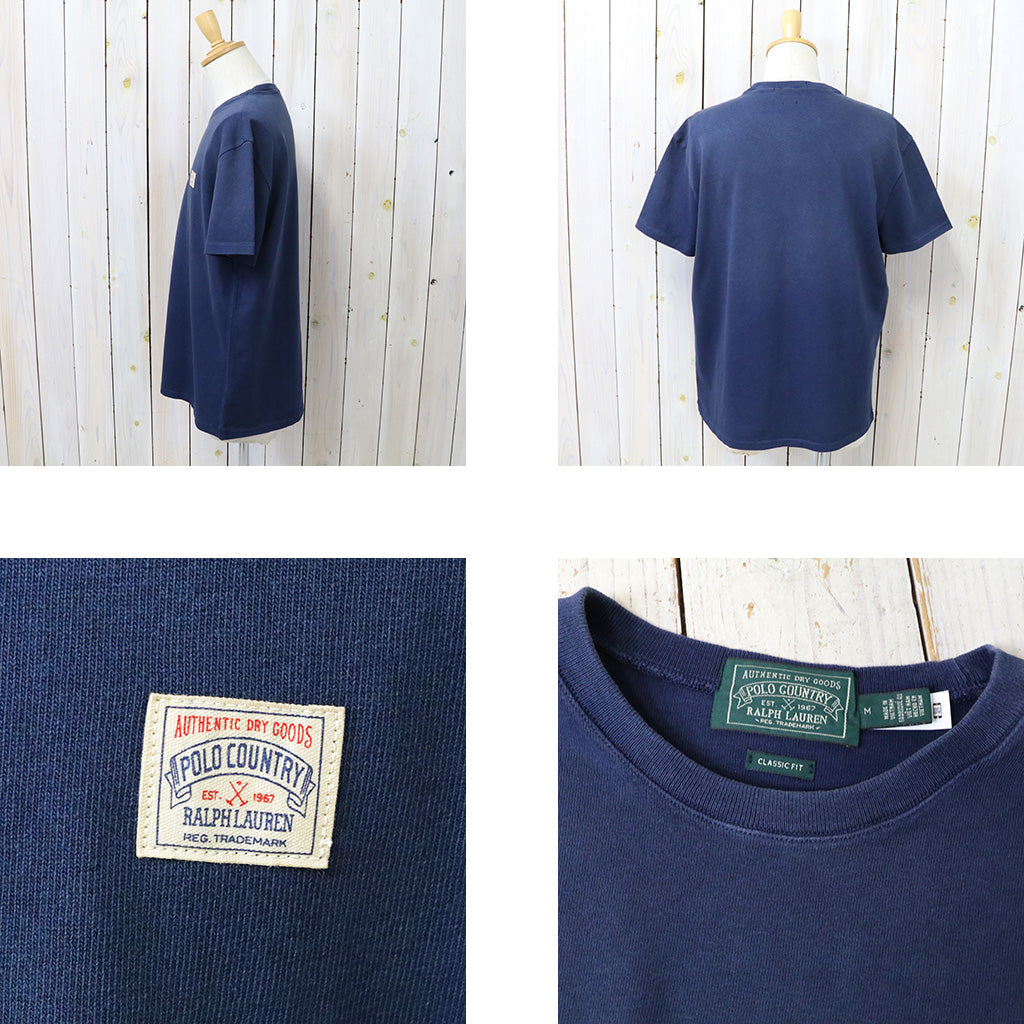 POLO RALPH LAUREN : クラシックフィット ガーメントダイ Tシャツ (NEWPORT NAVY)