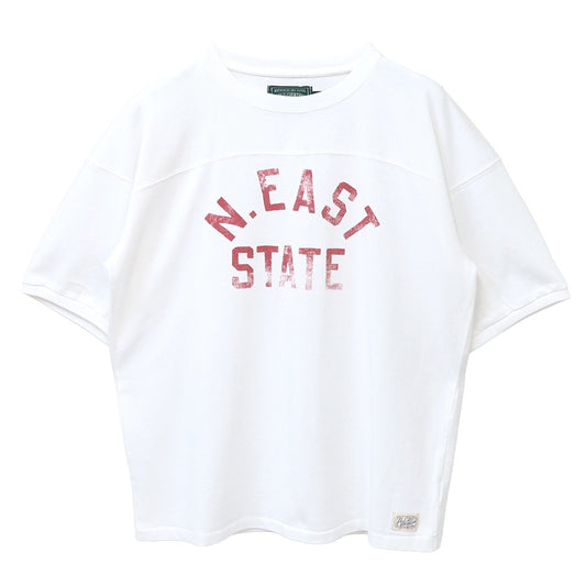 POLO RALPH LAUREN : リラックスフィット フットボール Tシャツ (CERAMIC WHITE)