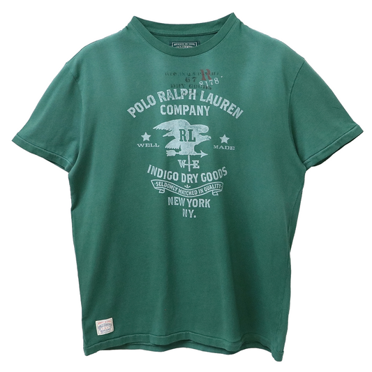 POLO RALPH LAUREN : クラシックフィット シーズナル グラフィック Tシャツ (ANTIQUE GREEN)