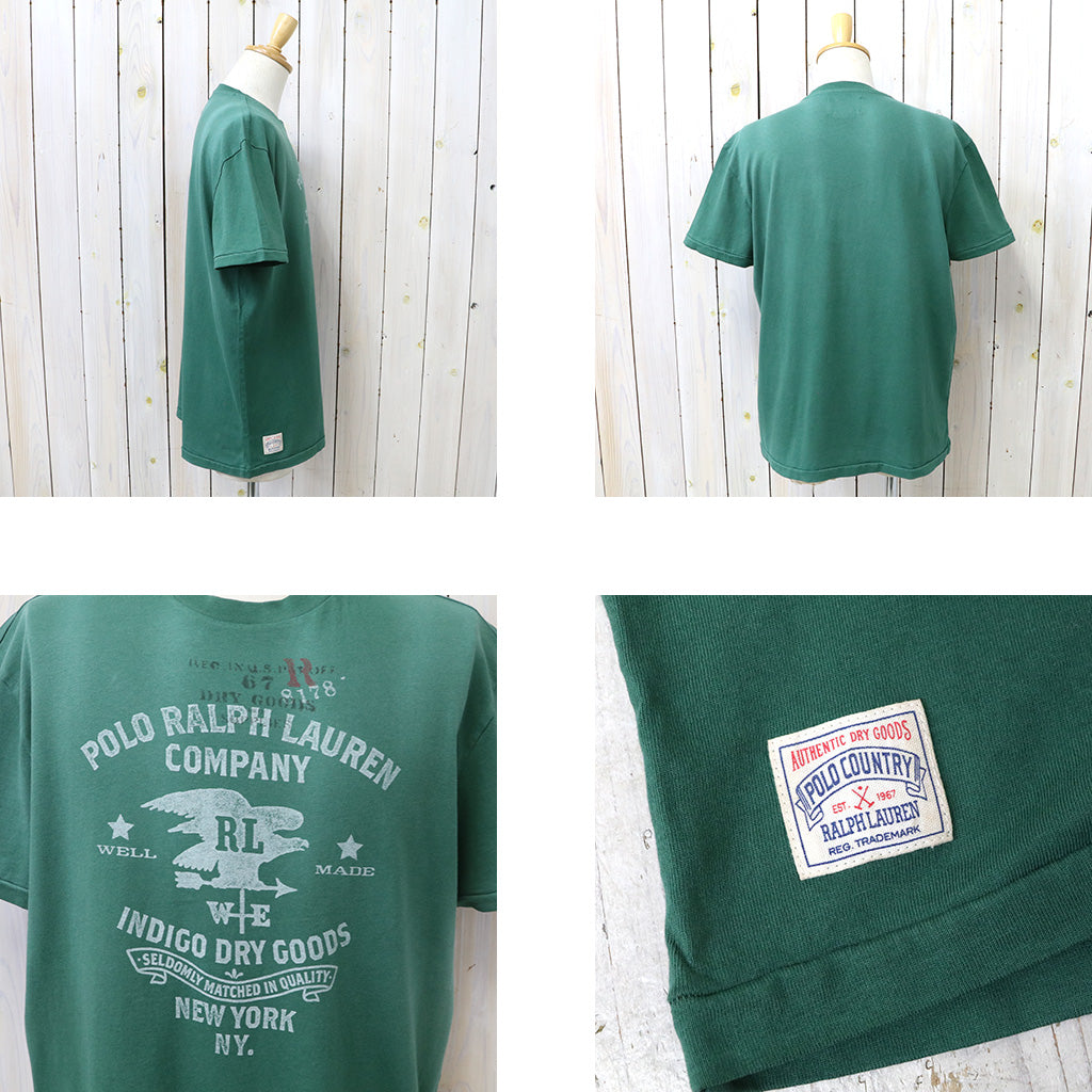 POLO RALPH LAUREN : クラシックフィット シーズナル グラフィック Tシャツ (ANTIQUE GREEN)