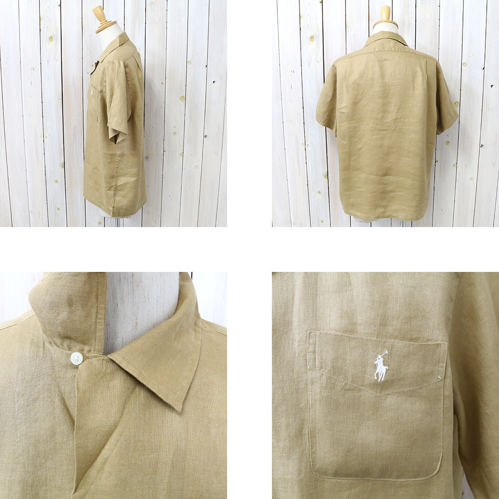 POLO RALPH LAUREN : クラシックフィット リネン キャンプシャツ (CAFE TAN)
