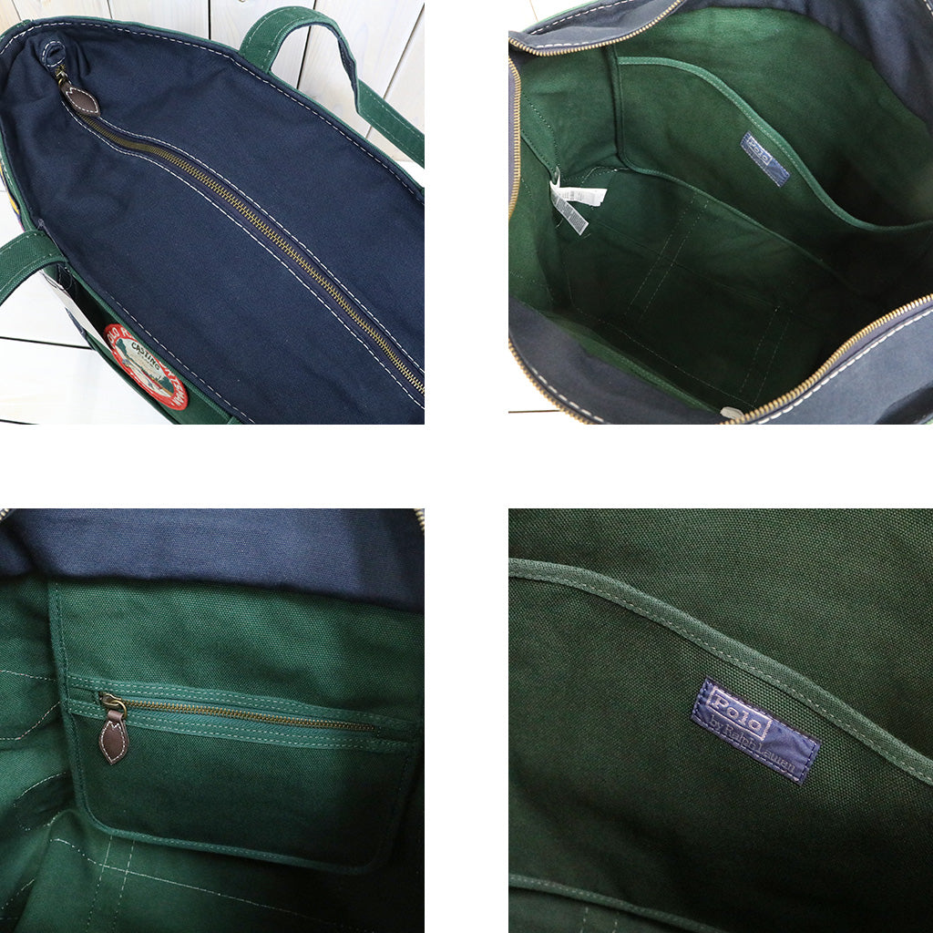 POLO RALPH LAUREN : PATCH ICON CANVAS TOTE
