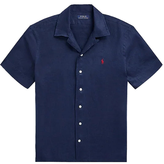 POLO RALPH LAUREN『クラシックフィット リネン キャンプシャツ』(NEWPORT NAVY)