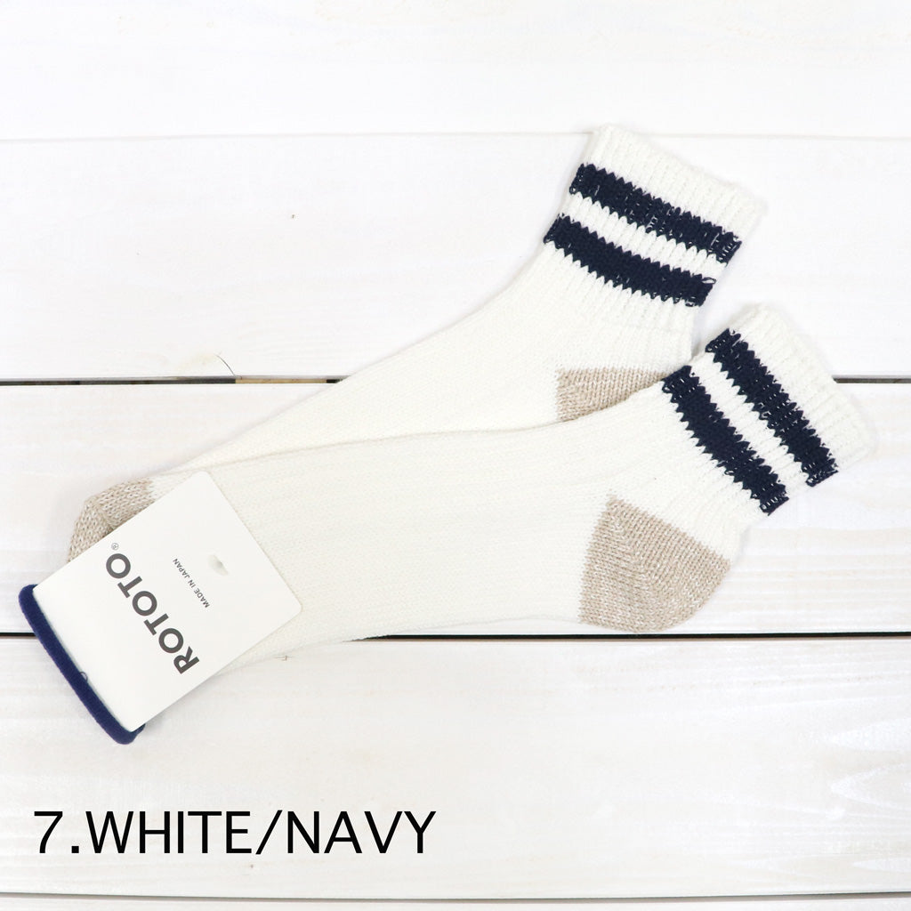 ROTOTO : O.S. RIBBED ANKLE SOCKS