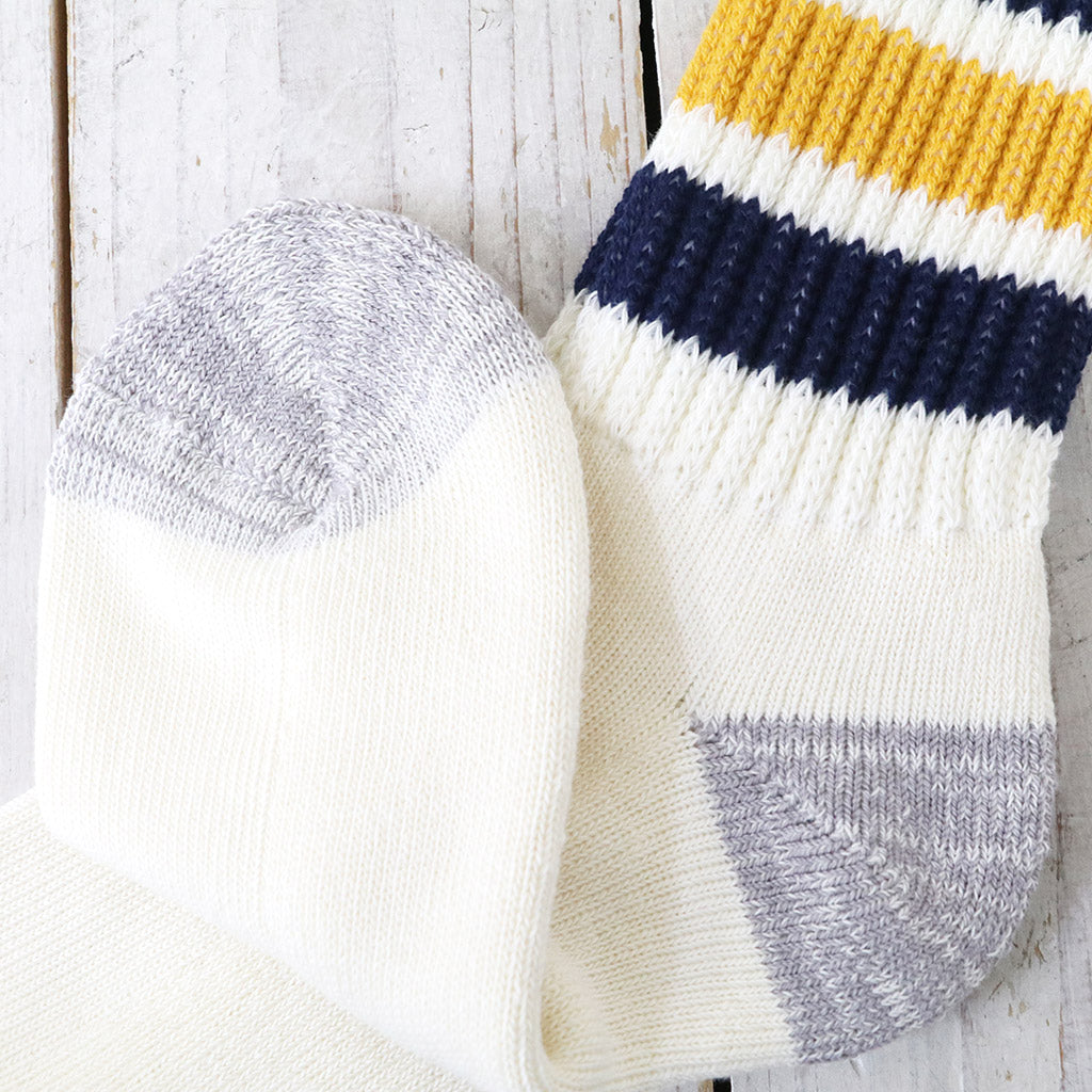 ROTOTO : COARSE RIBBED OLDSCHOOL CREW SOCKS